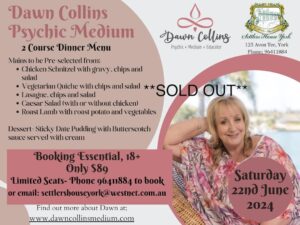 Dawn Collins York event sold out June 2024