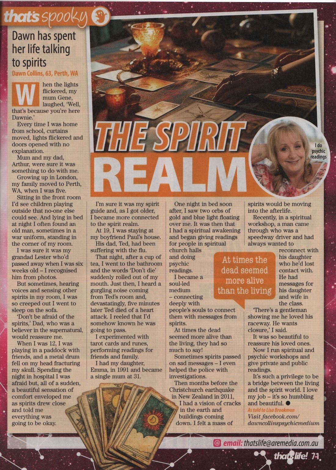 Dawn Collins - Thats Life Magazine 2026